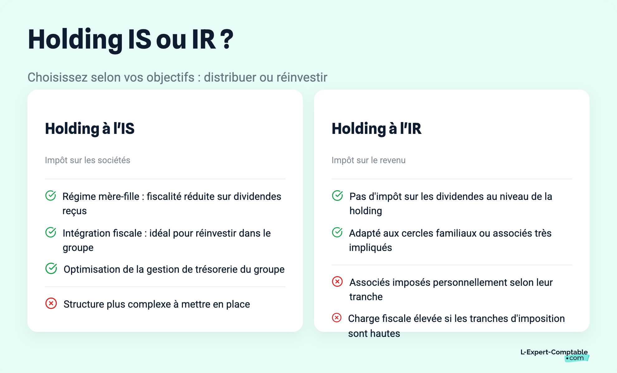 Holding IS ou IR ?